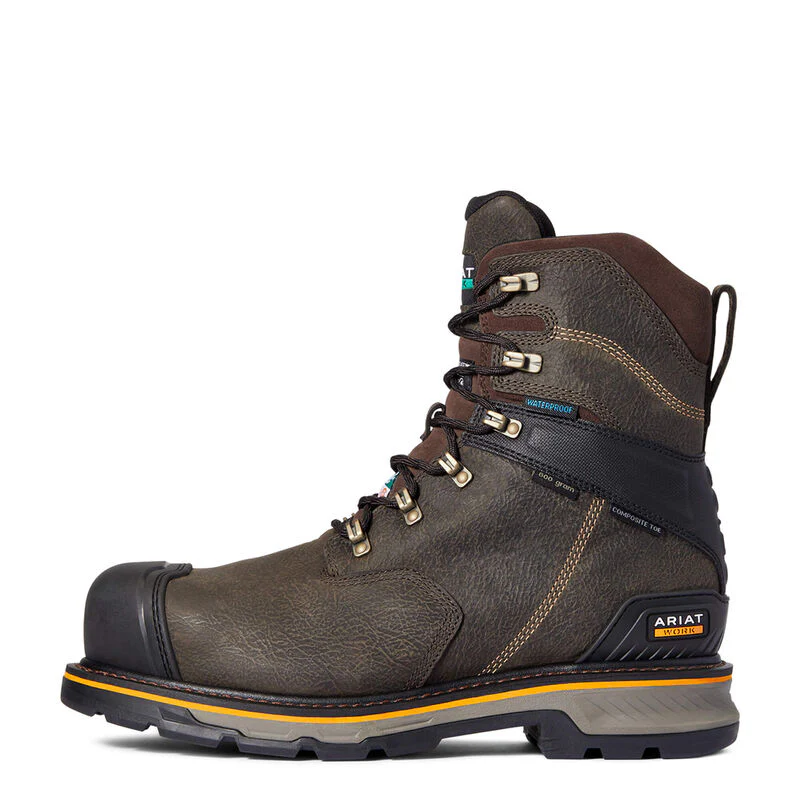 Ariat Mens Stump Jumper CSA Glacier Grip Waterproof 600g Composite Toe Work Boot Style 10038283 - Image 6