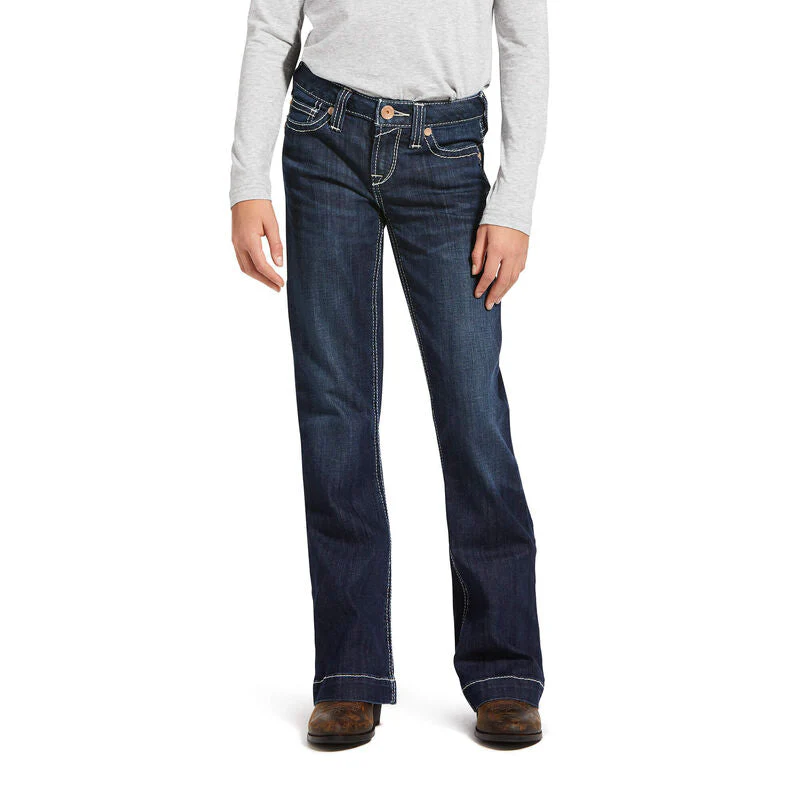 Ariat Trouser Mid Rise Stretch Ella Wide Leg Jeans Style 10032311 - Image 3
