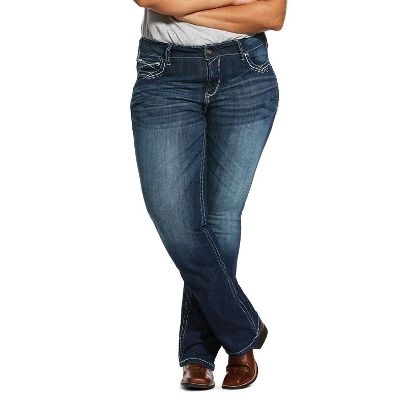 Ariat Trouser Mid Rise Stretch Entwined Boot Cut Jean Style 10017510 - Image 8