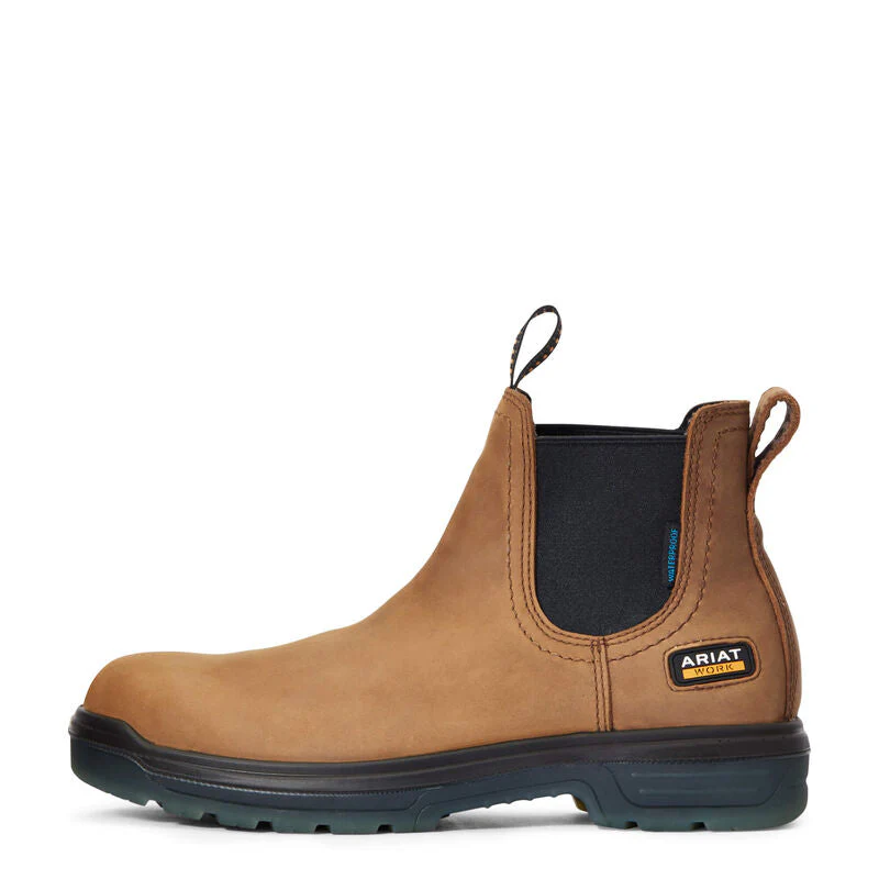 Ariat Turbo Chelsea Waterproof Work Boot Style 10032609 - Image 3