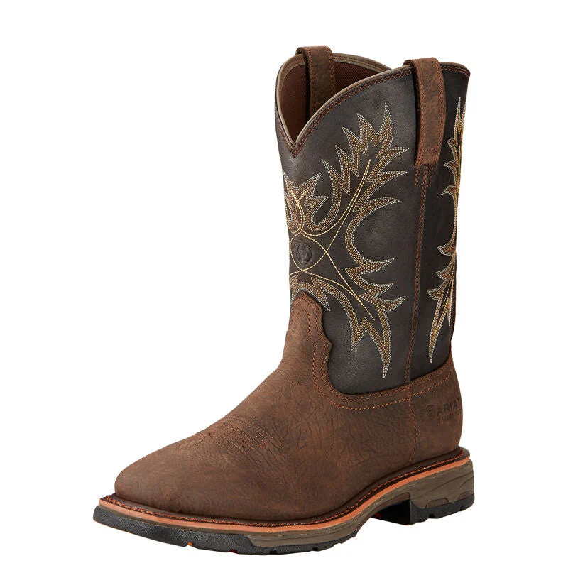 Ariat Mens WorkHog Waterproof Square Toe Work Boot Style 10017436 - Image 2