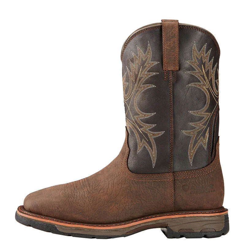 Ariat Mens WorkHog Waterproof Square Toe Work Boot Style 10017436 - Image 3