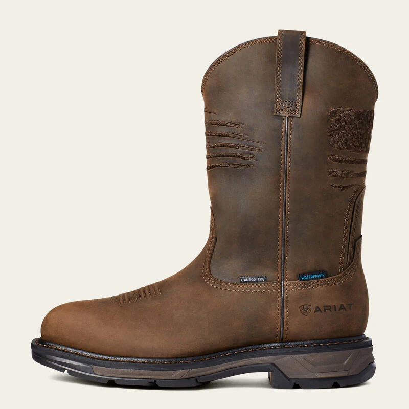 Ariat WorkHog XT Patriot Waterproof Carbon Toe Work Boot Style 10036002 - Image 7