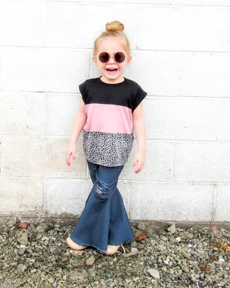 Barbie Denim Bell Bottoms - Dark Denim - Image 3