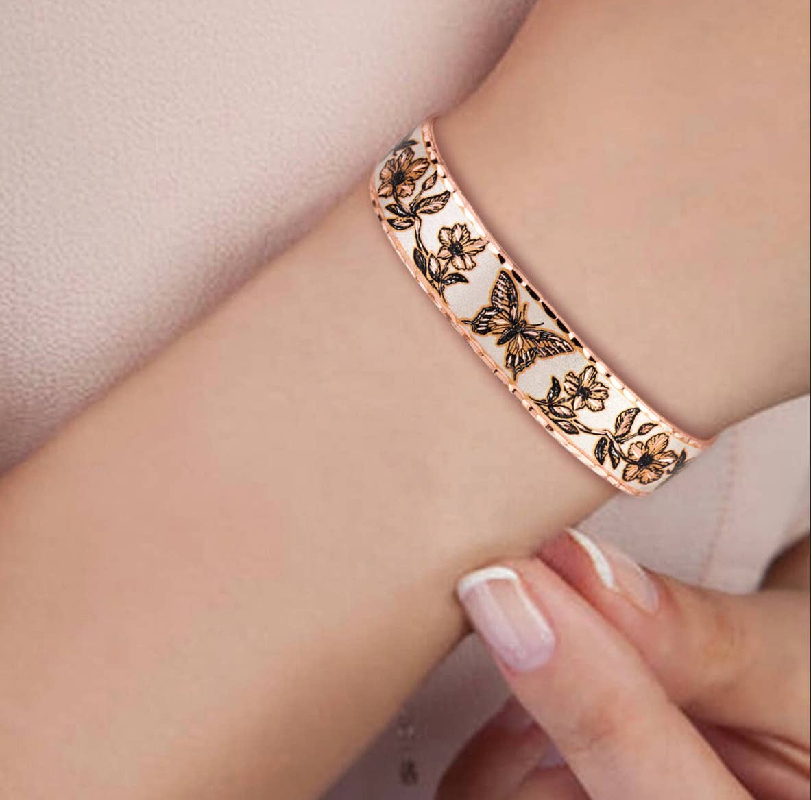 BNS 30 Butterfly Narrow Design Bracelet - Image 3
