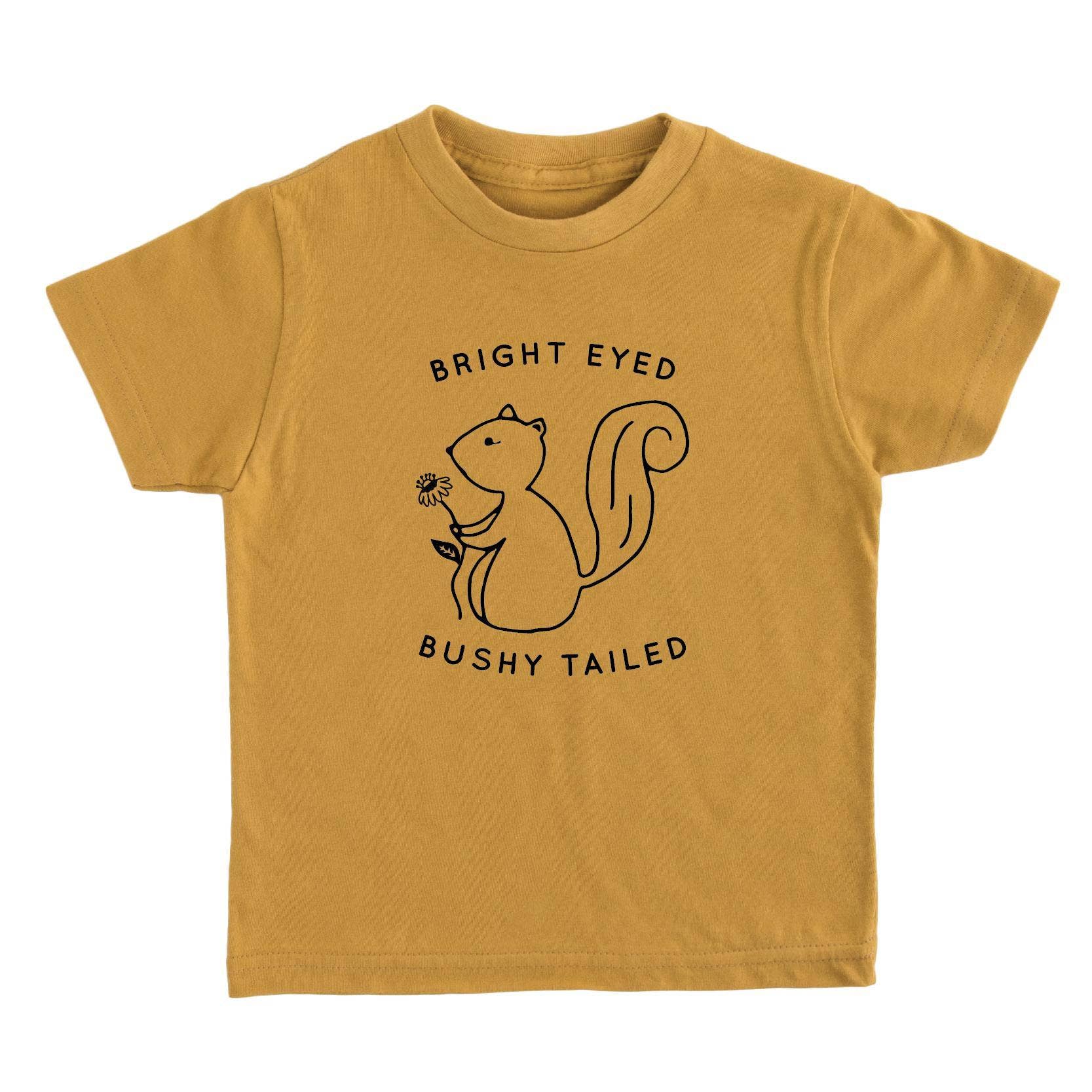 Bright Eyed Bushy Tailed T shirt | Kids Graphic Tee - Image 2