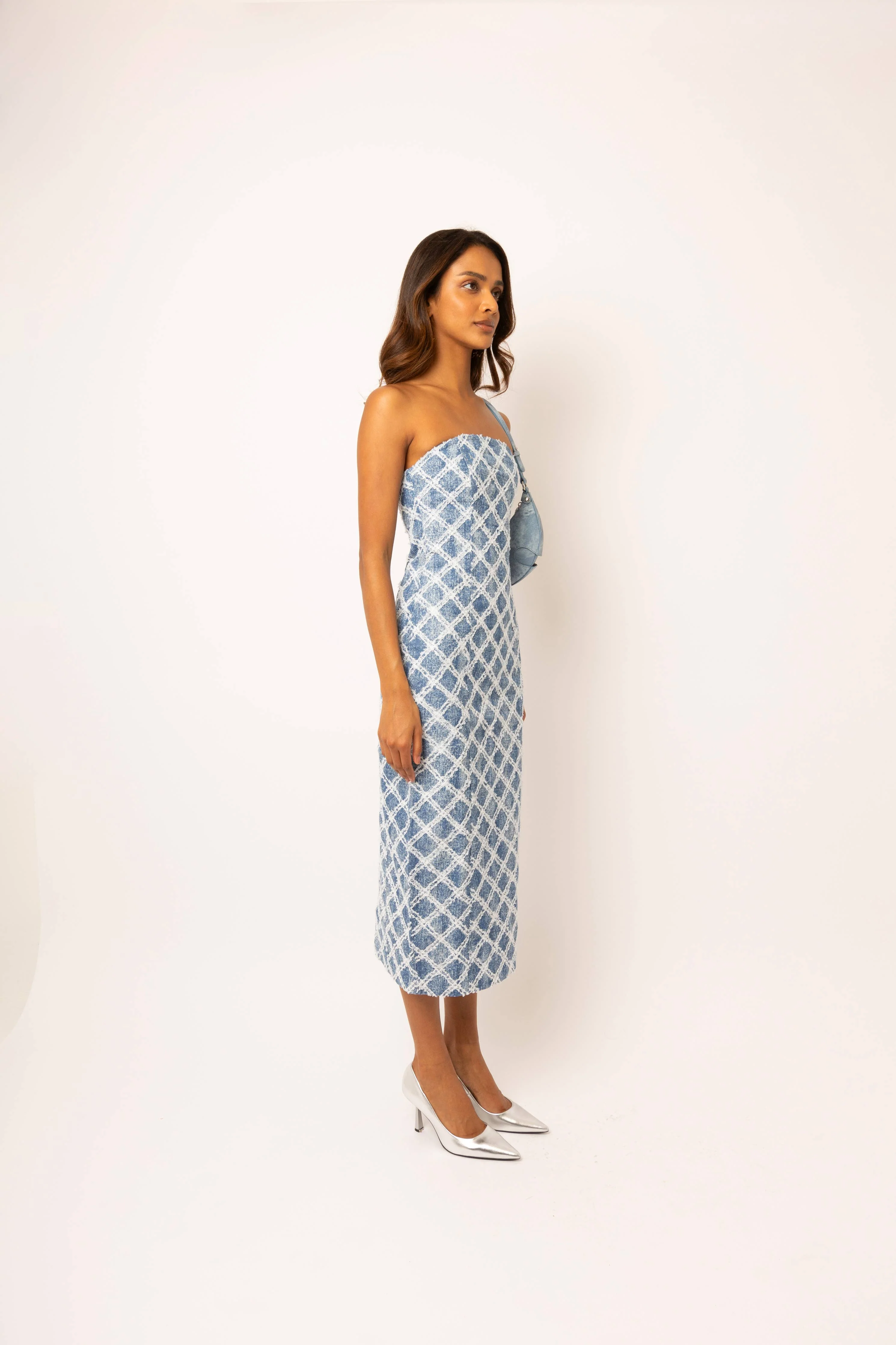 Bronte Denim Bandeau Dress - Image 6