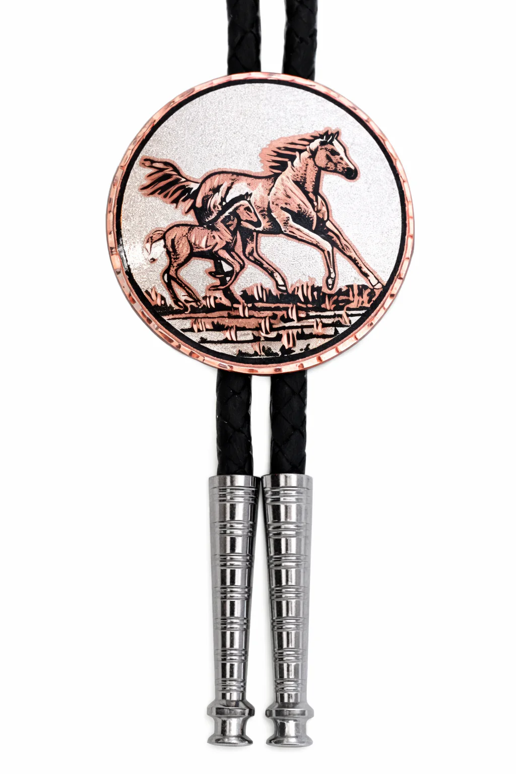 BT 57 Horse & Foal Bolo Tie