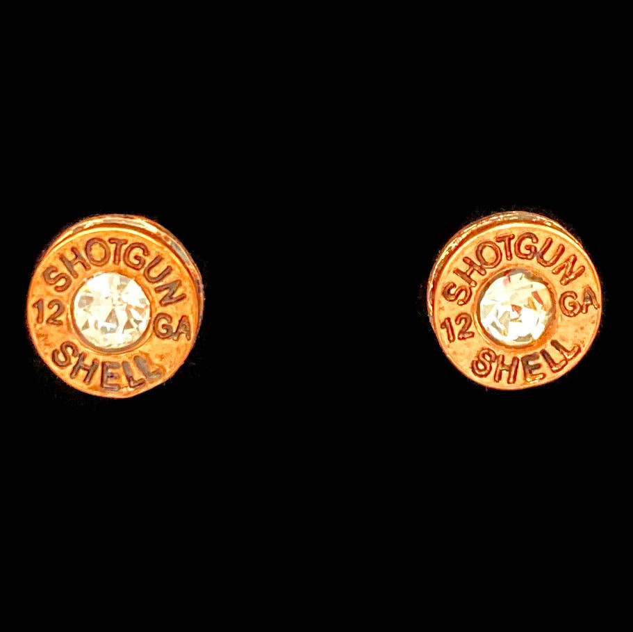 Bullet Shell Rhinestone Western Earring - Image 5
