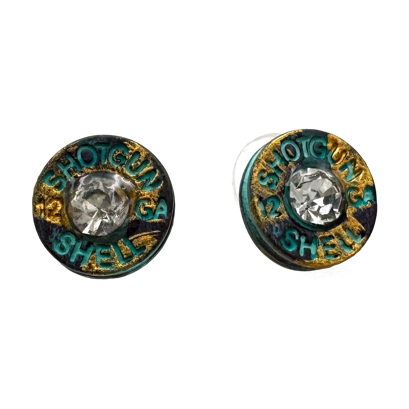 Bullet Shell Rhinestone Western Earring - Image 8