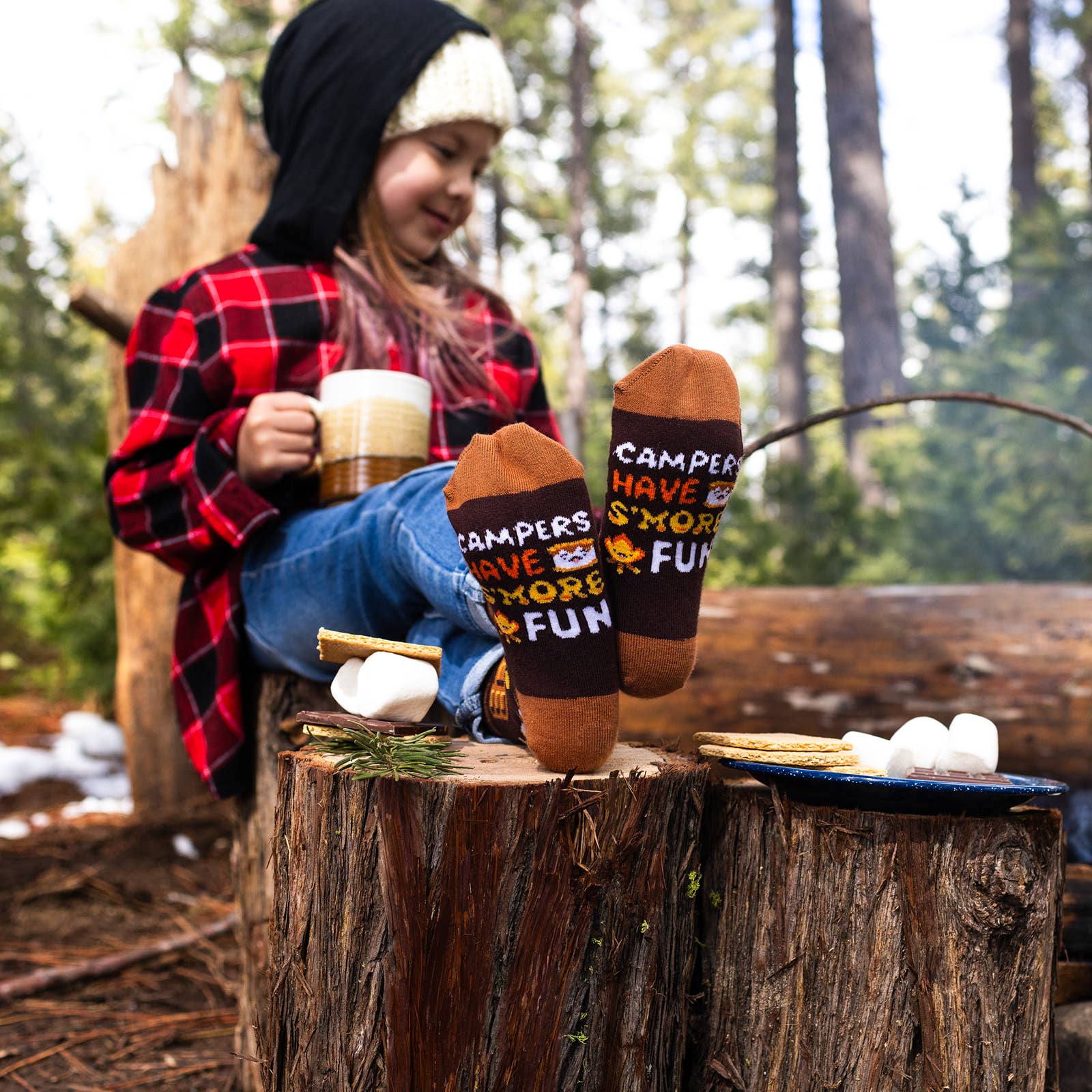 Campers Have S'more Fun (Kids) Socks - Image 9