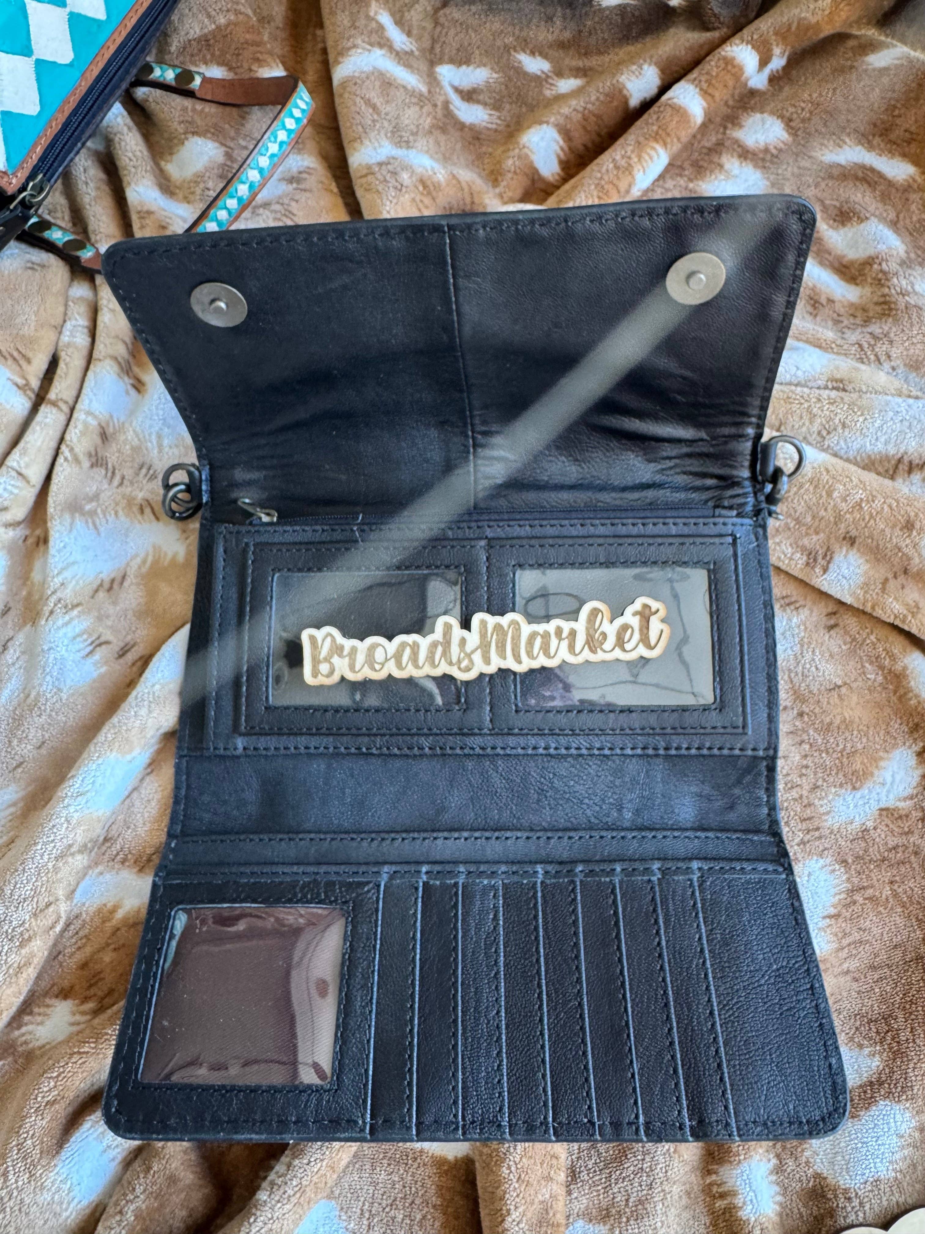 Checkered Crossbody Wallet Purse - Image 3