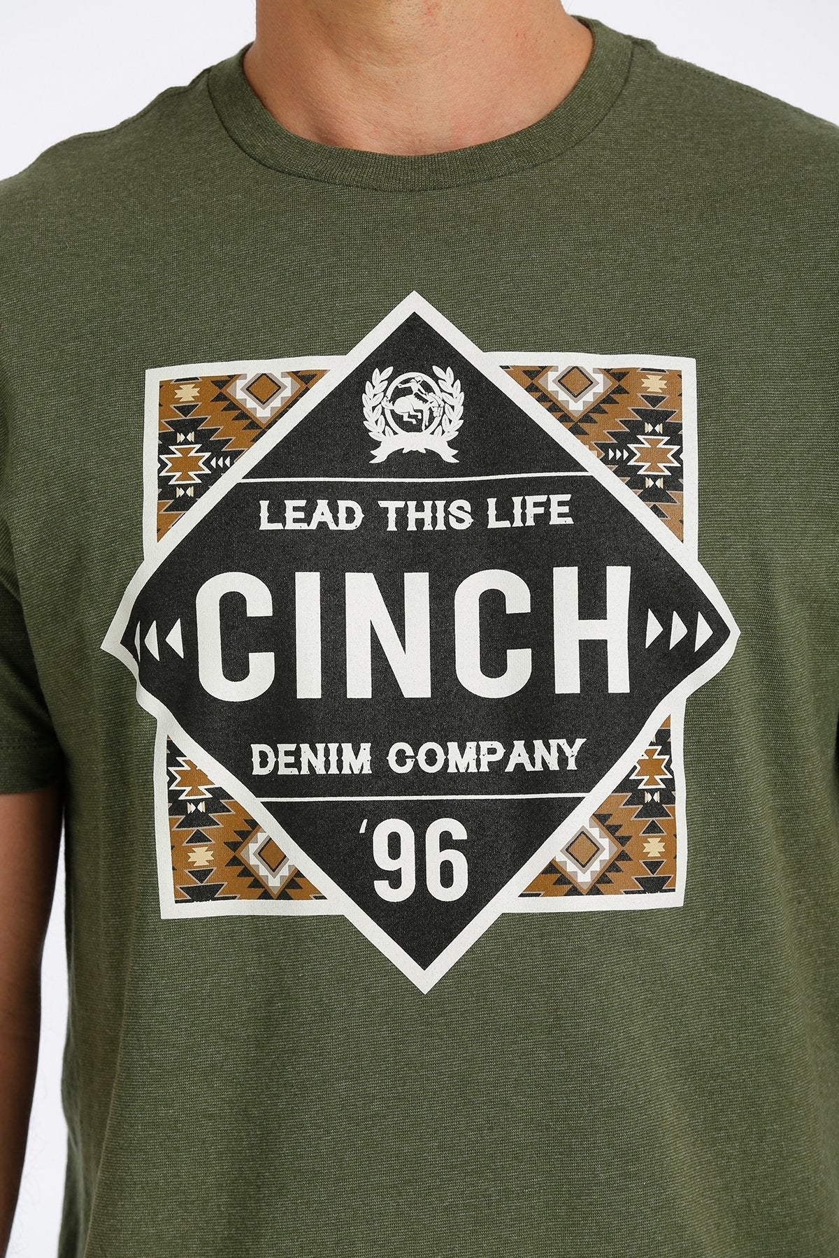 CINCH MEN'S CINCH AZTEC TEE - JUNIPER STYLE MTT1690501 - Image 2