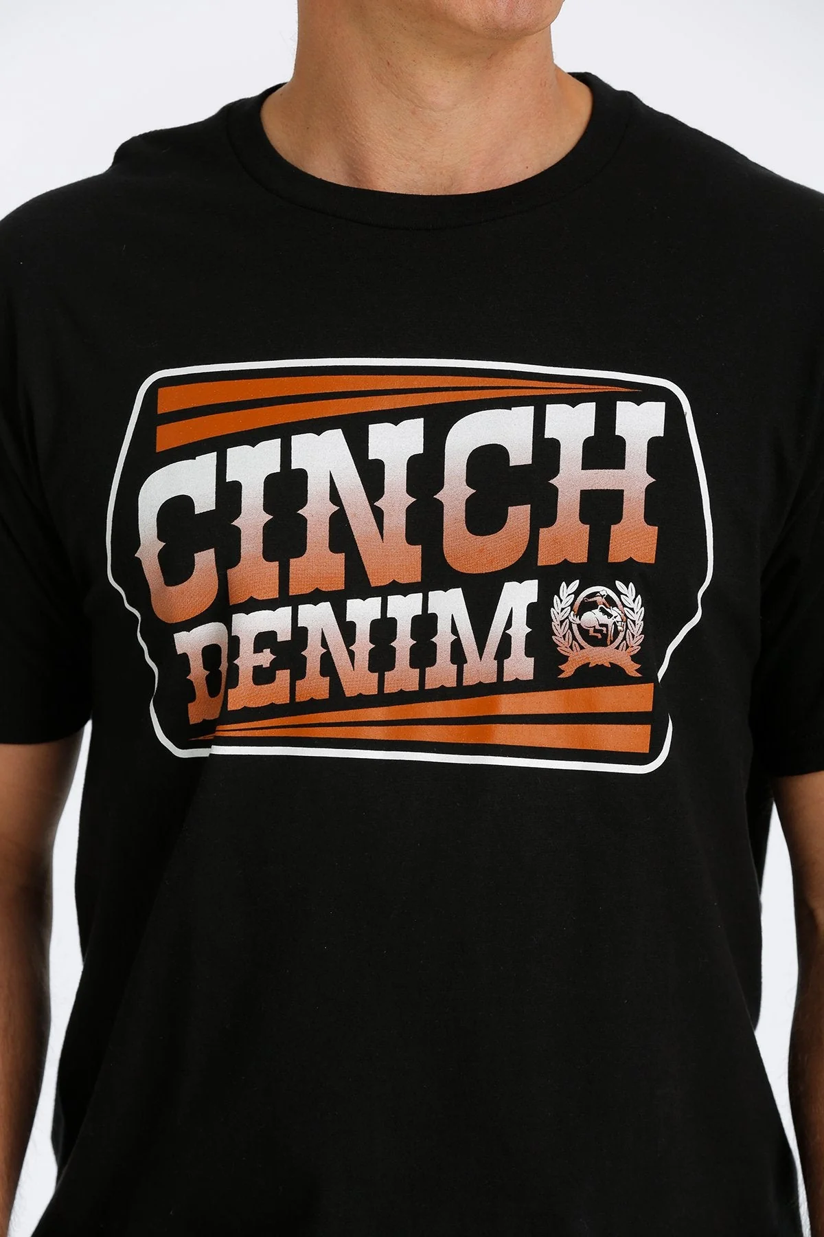 CINCH MEN'S CINCH DENIM TEE - BLACK STYLE MTT1690494 - Image 2