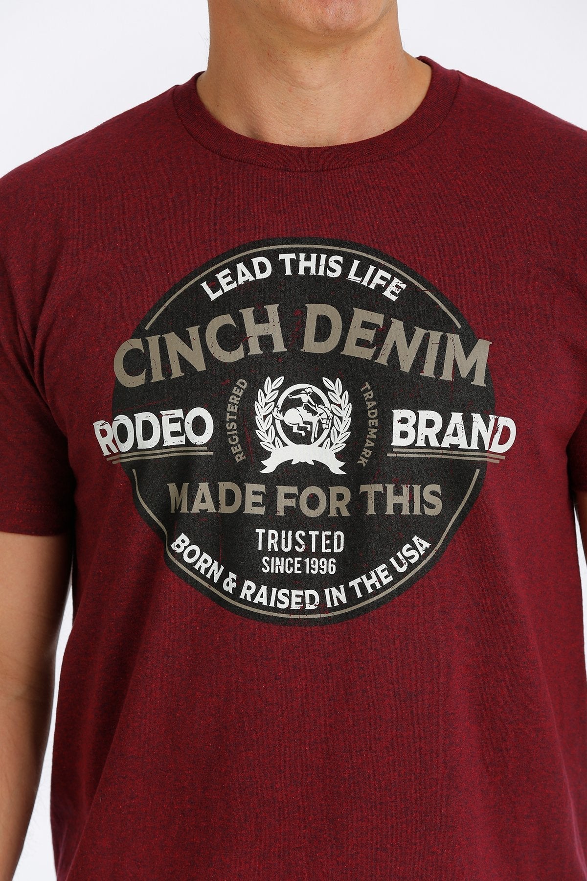 CINCH MEN'S CINCH LEAD THIS LIFE TEE - LAVA STYLE MTT1690498 - Image 2