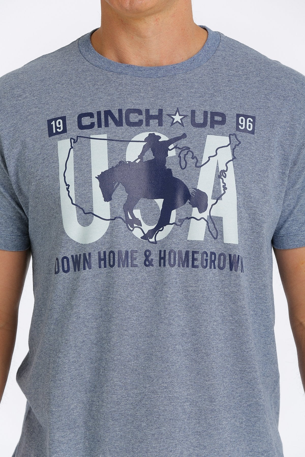 CINCH MEN'S CINCH UP TEE - DENIM BLUE STYLE MTT1690500 - Image 2