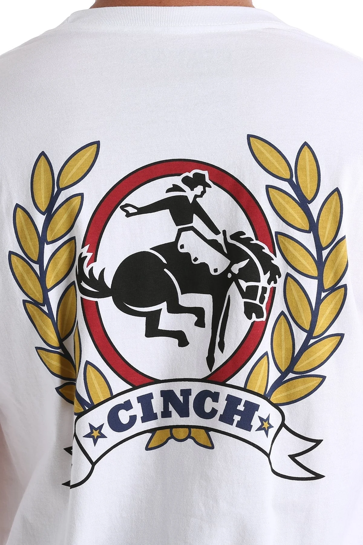 CINCH MEN'S CLASSIC LOGO TEE - WHITE STYLE MTT1690379 - Image 3