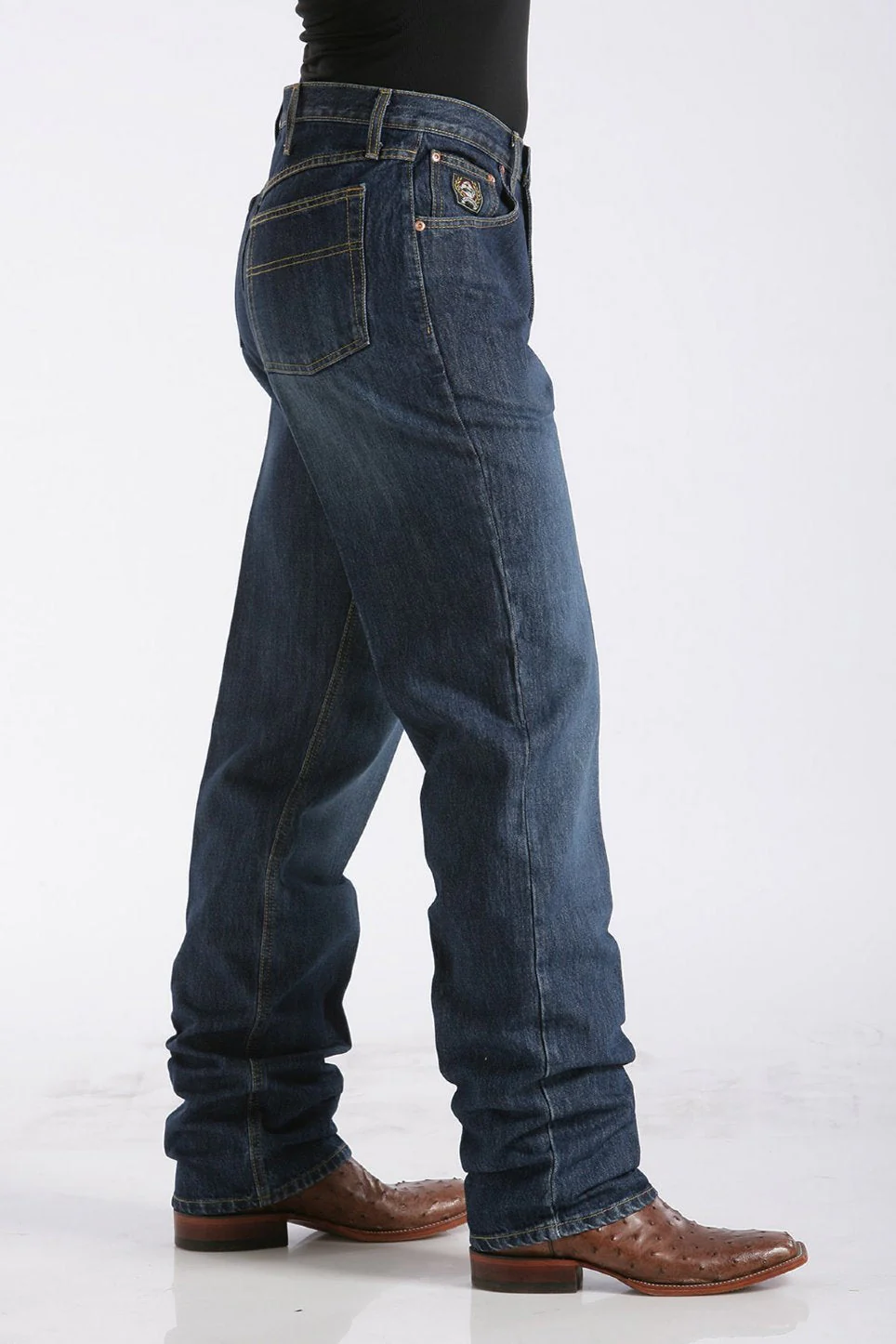 Cinch Mens Jeans Black Label Dark Stonewash Relaxed Fit Style MB90633002 - Image 3