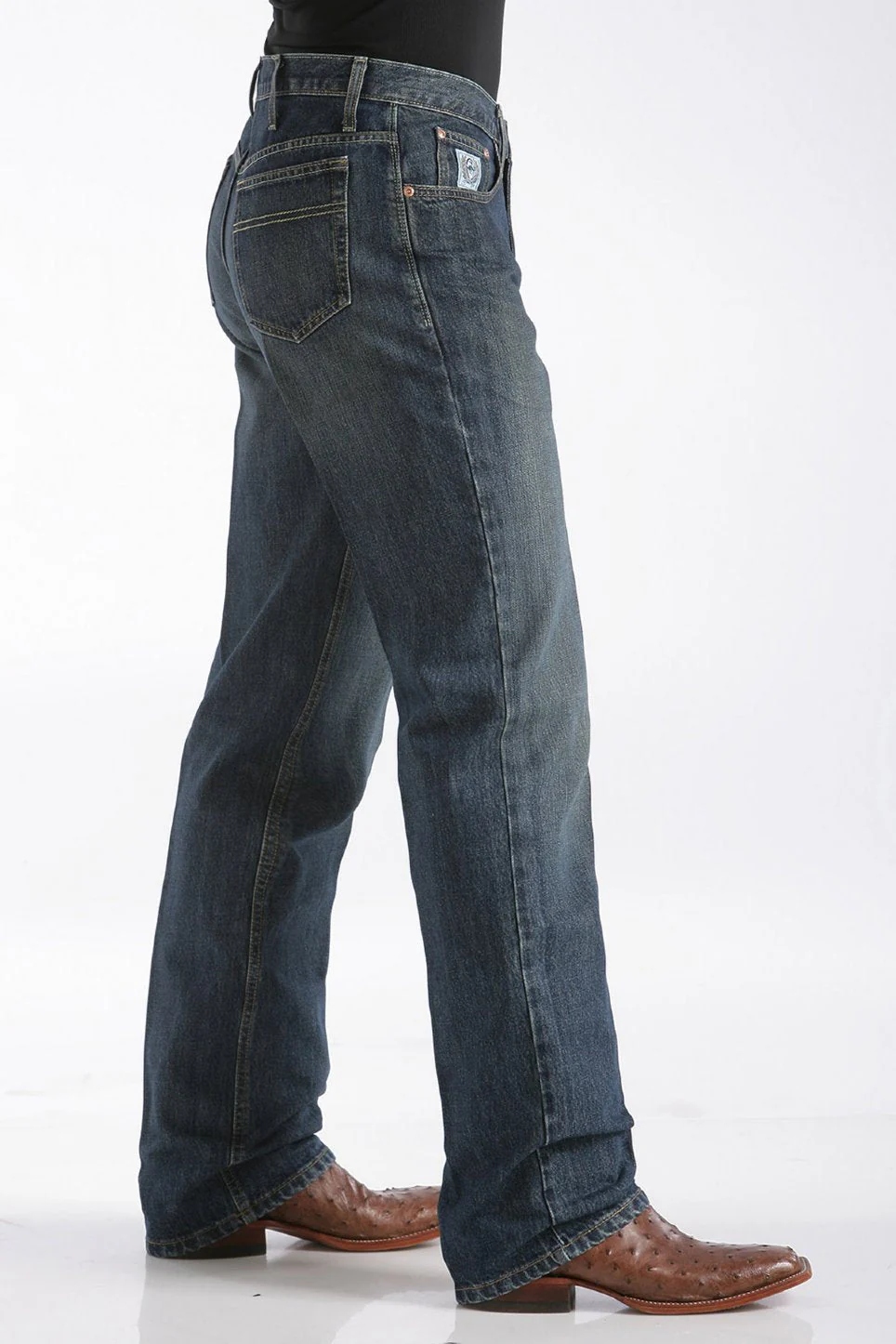 Cinch Mens Jeans White Label Dark Stonewash Relaxed Fit Style MB92834013 - Image 3