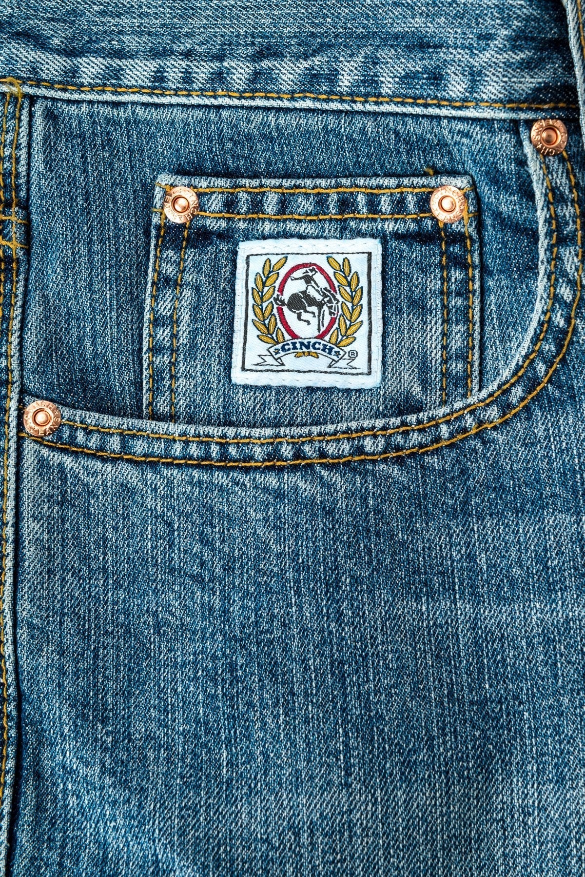 Cinch Mens White Label Stonewash Relaxed Fit Jeans Style MB92834003 - Image 3