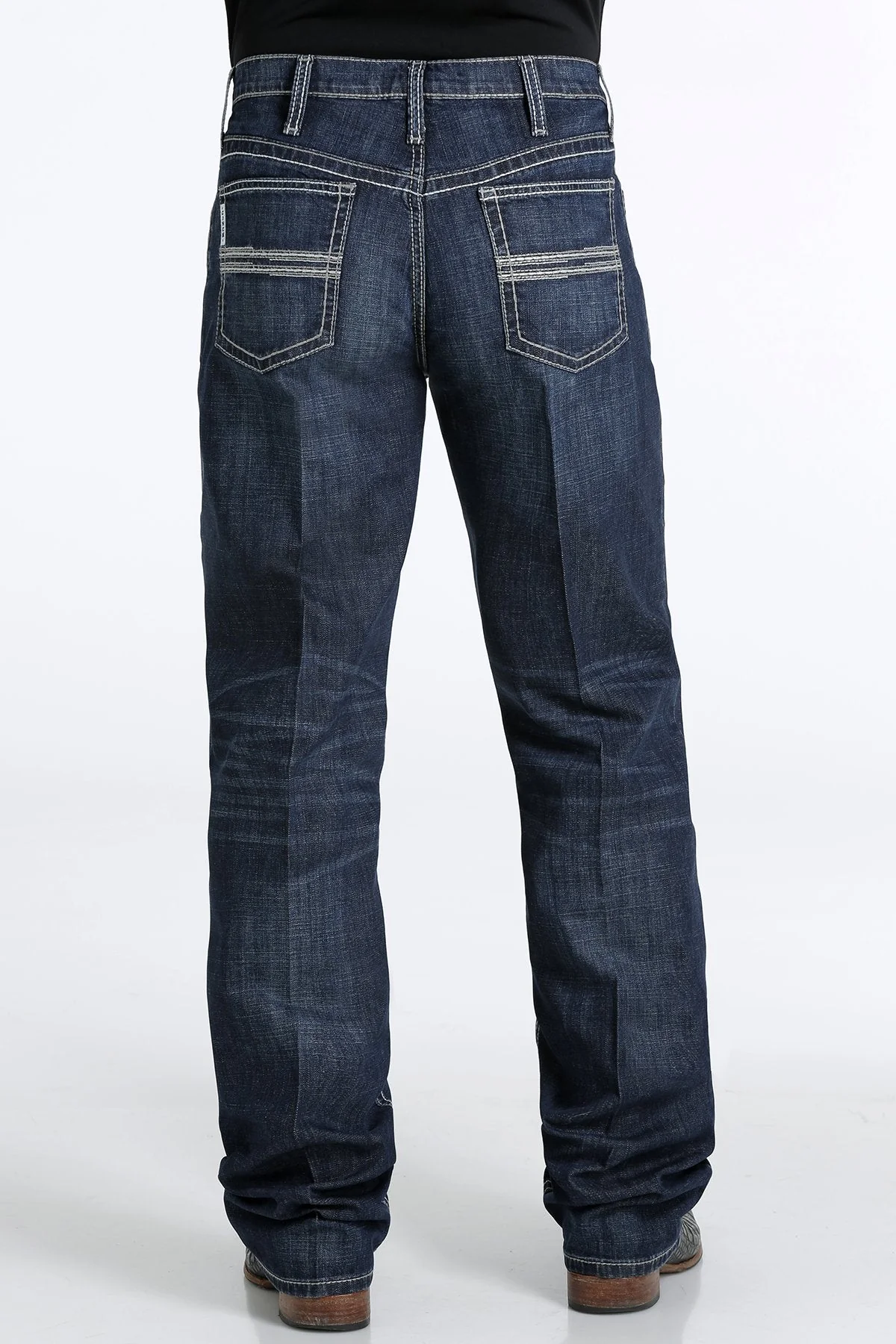 CINCH MEN'S RELAXED FIT WHITE LABEL PERFORMANCE DENIM - DARK STONEWASH STYLE MB92834039 - Image 3