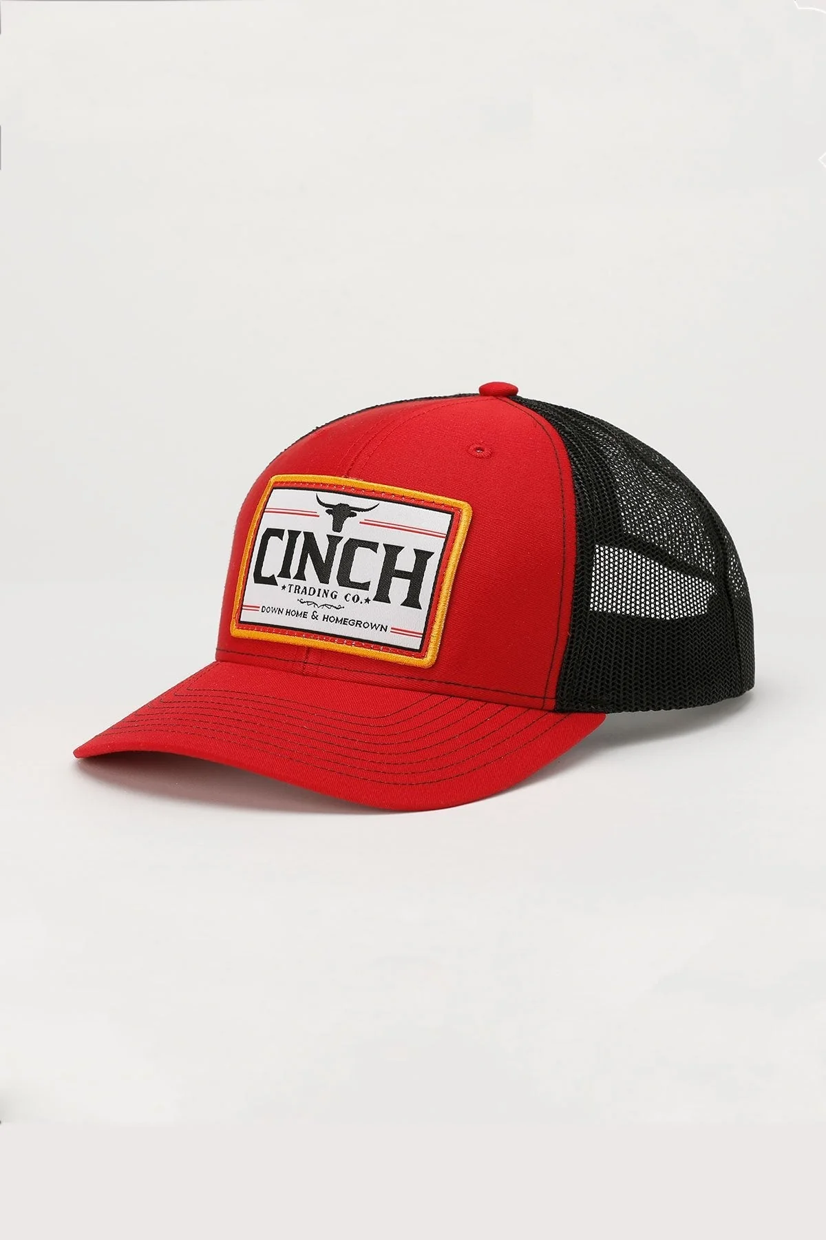 CINCH TRADING COMPANY TRUCKER CAP - RED/BLACK STYLE MCC0800004