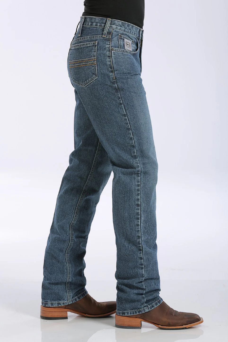Cinch Silver Label Dark Stonewash Slim Fit Jean Style MB98034001 - Image 3