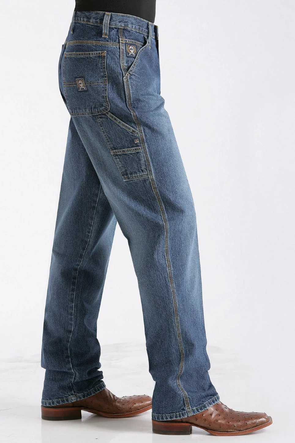 Cinch Silver Label Dark Stonewash Slim Fit Jean Style MB98034002 - Image 3