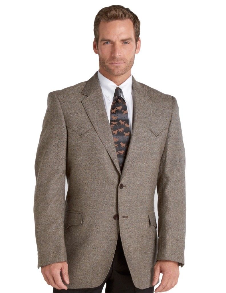 Circle S Jacket Mens Plano Sportcoat Style CC1032-58 Donigle Brown - Image 3