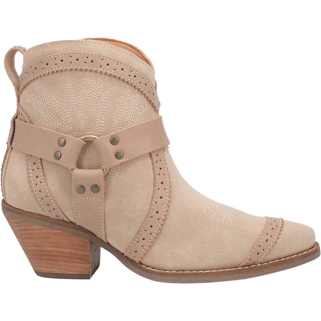 DINGO GUMMY BEAR LEATHER SAND SUEDE BOOTIE STYLE DI747BN189 - Image 2