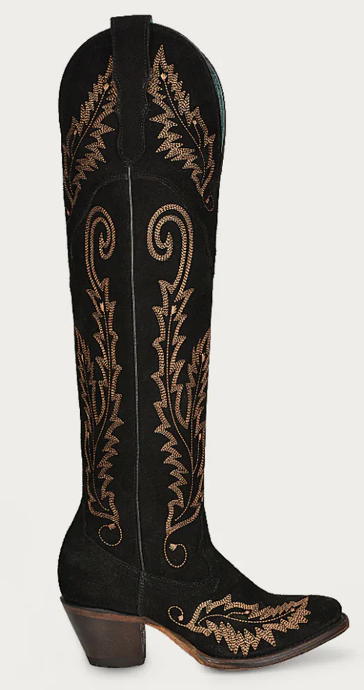 CORRAL LADIES BLACK SUEDE BOOTS STYLE A4404 - Image 3