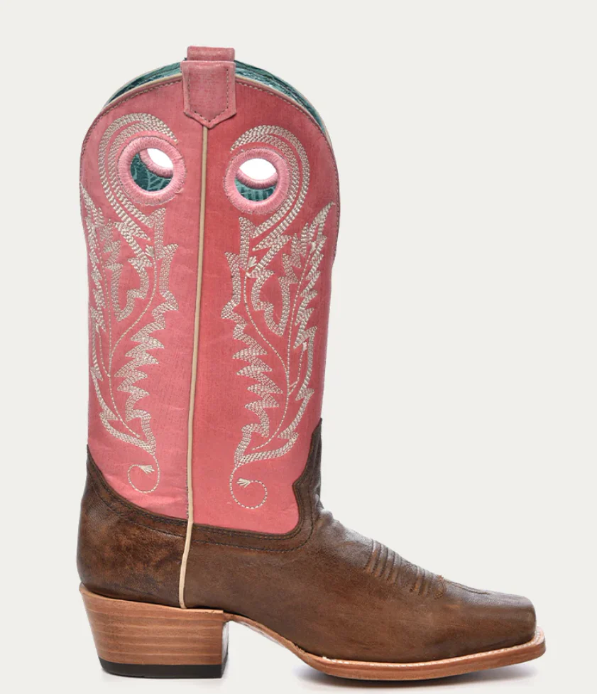 CORRAL LADIES PINK SQUARE TOE BOOTS STYLE A4459 - Image 3