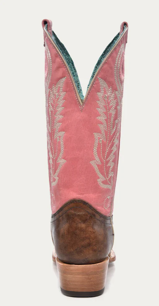 CORRAL LADIES PINK SQUARE TOE BOOTS STYLE A4459 - Image 5