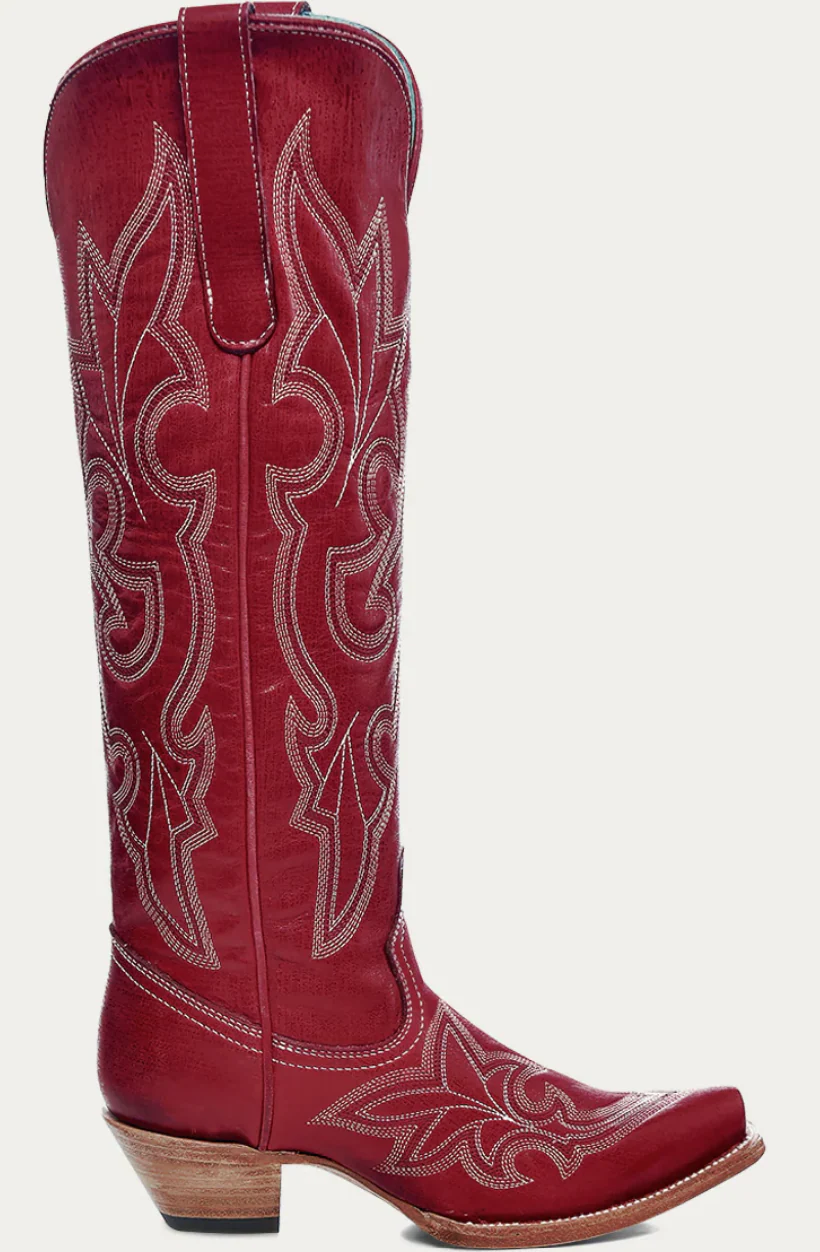 Corral Ladies Red Snip Toe Boot Style A4465 - Image 5