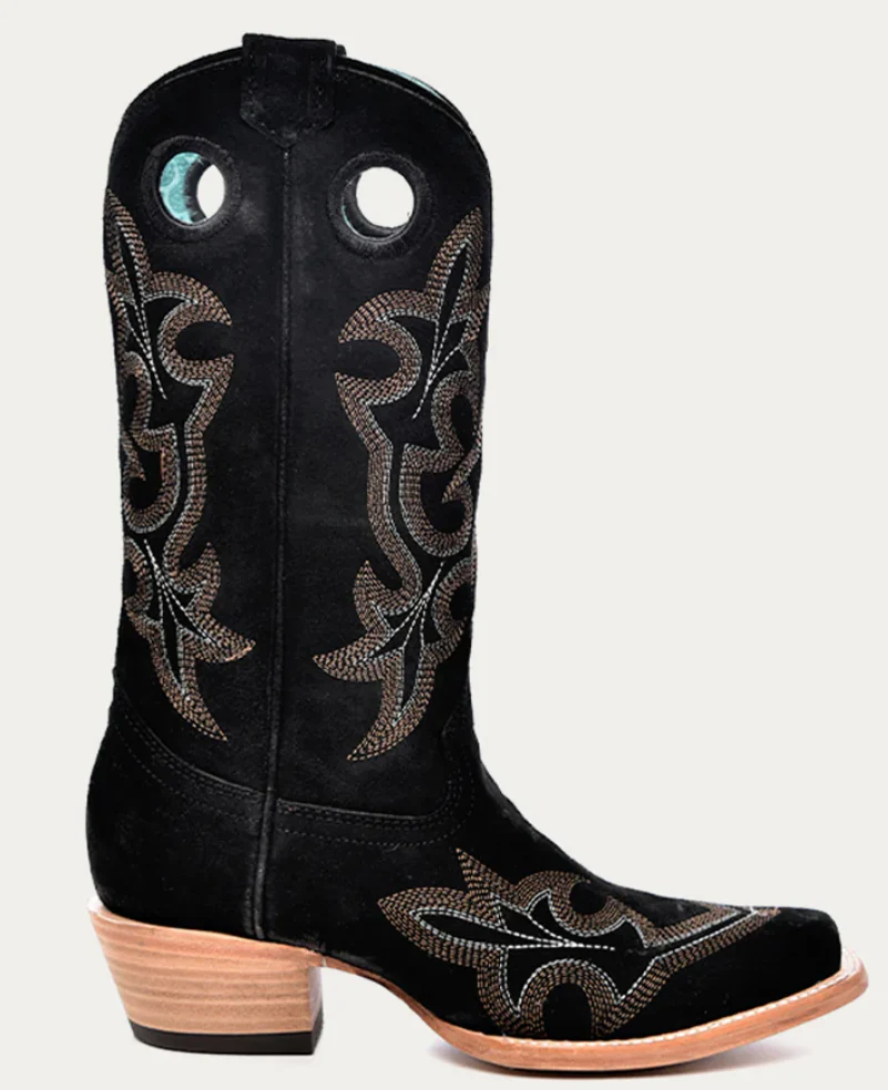 CORRAL LADIES SUEDE SQUARE TOE BOOTS STYLE A4476 - Image 2