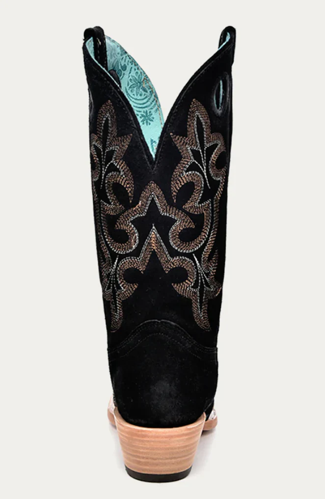 CORRAL LADIES SUEDE SQUARE TOE BOOTS STYLE A4476 - Image 4