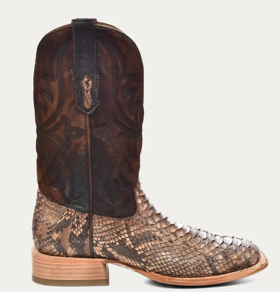 CORRAL MENS BROWN PYTHON COWBOY BOOTS STYLE A4499 - Image 3