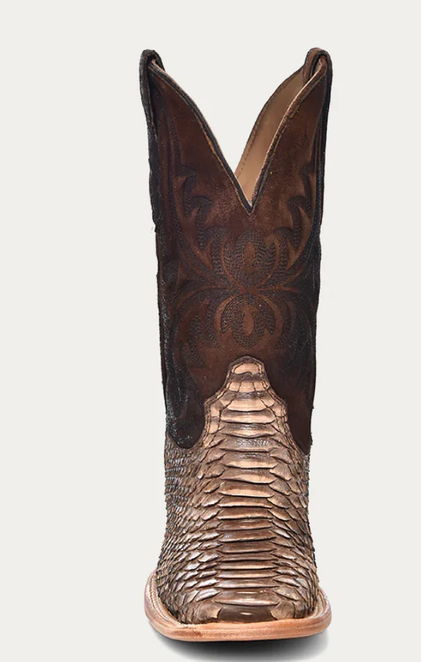 CORRAL MENS BROWN PYTHON COWBOY BOOTS STYLE A4499 - Image 4