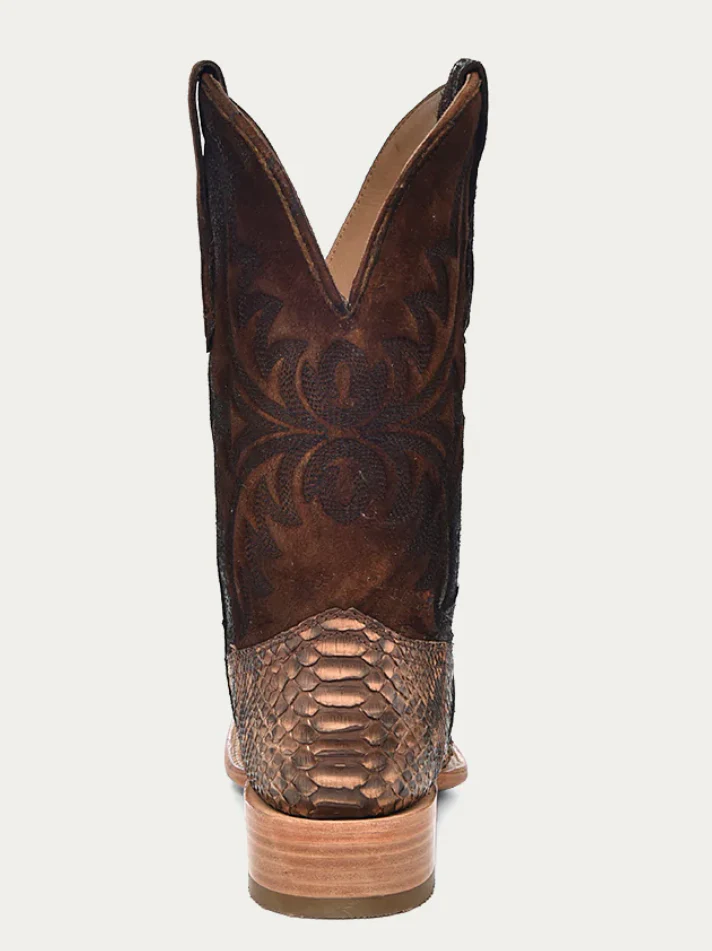 CORRAL MENS BROWN PYTHON COWBOY BOOTS STYLE A4499 - Image 5