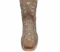 Corral Orix Glittered Inlay and Studs Square Toe Style C3275 - Image 4