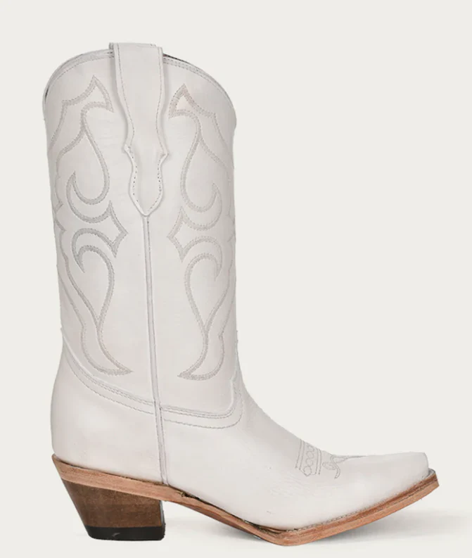 CORRAL TEEN WHITE COWGIRL BOOTS STYLE T0143 - Image 2