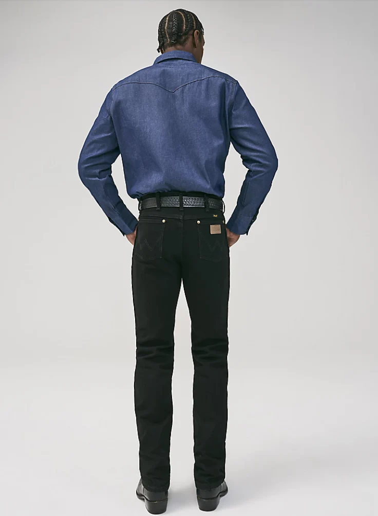 WRANGLER COWBOY CUT WORK RIGID DENIM LONG SLEEVE SHIRT STYLE 70127MW - Image 6