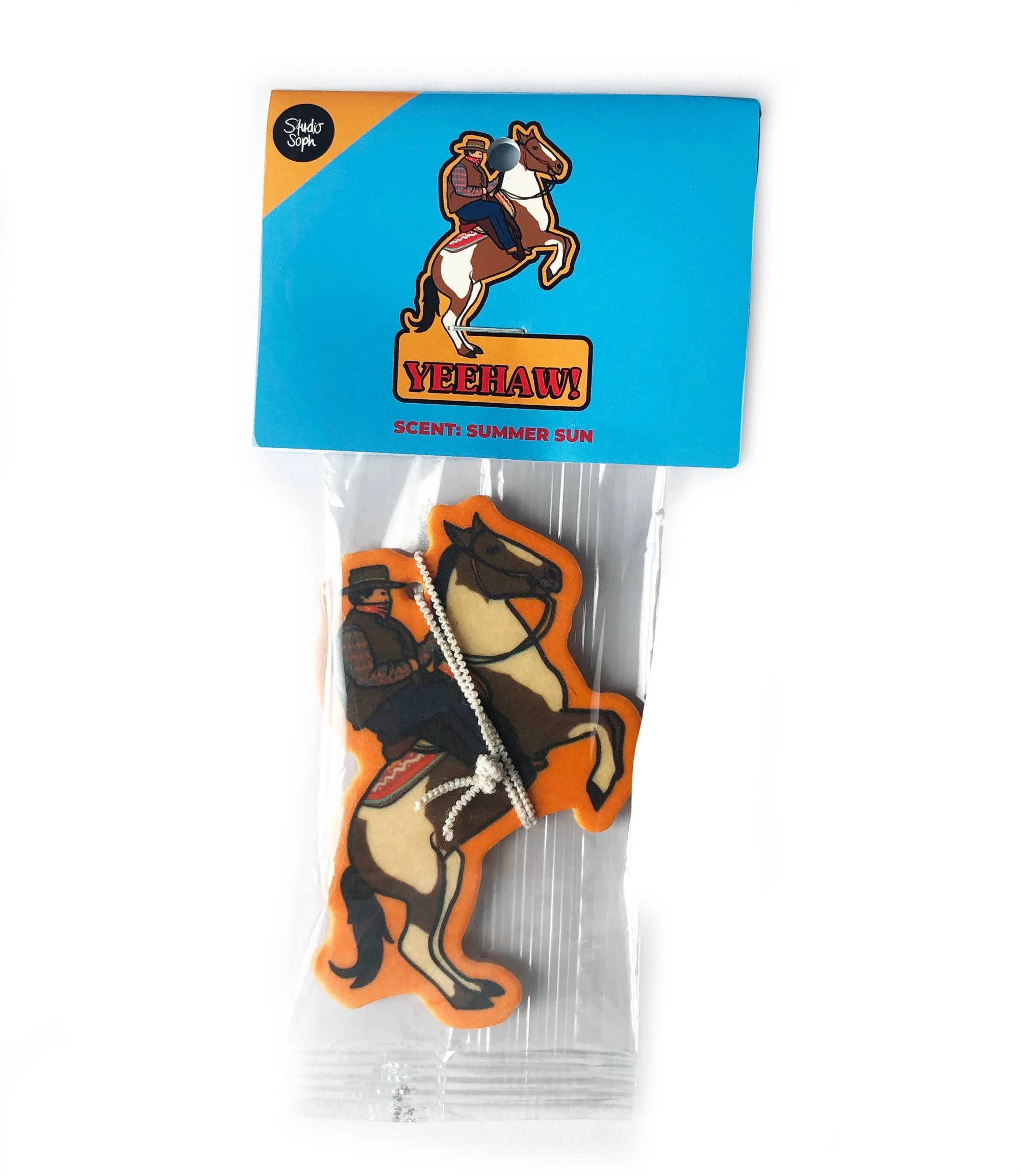 Cowboy on Horse Western Air Freshener