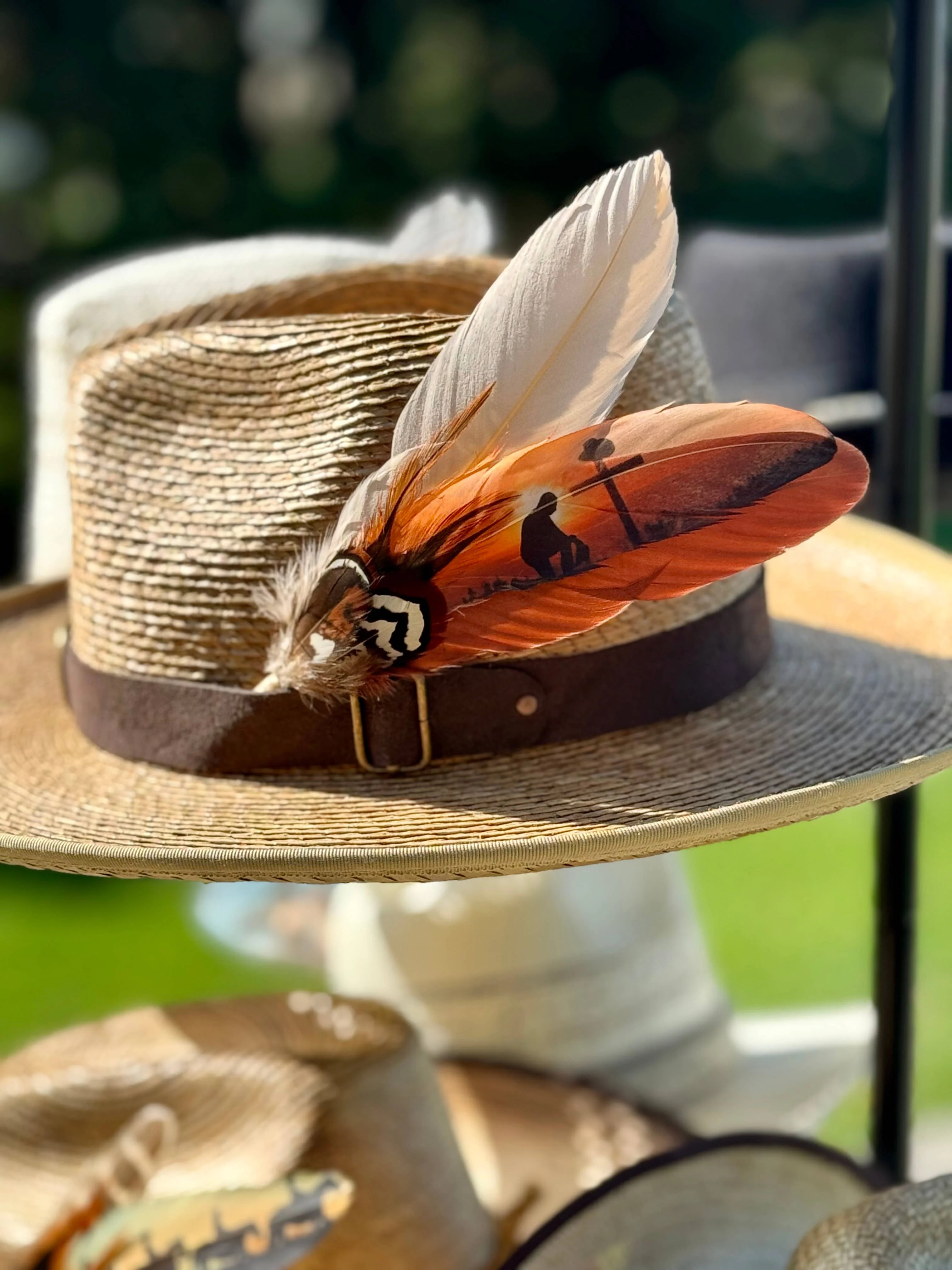 Cowboy Prayer Hat Feather - Western Hat Accessory - Image 3