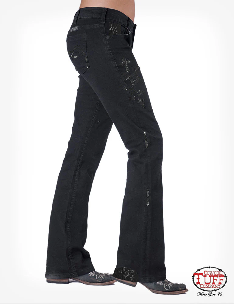 Cowgirl Tuff UNBELIVEABLE 20 BLACK BLING Style C01-JUNBLB-BLK