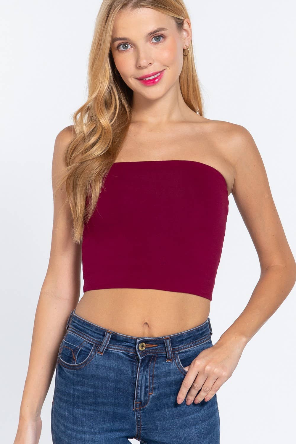 Crop Tube Cotton Jersey Top - Image 10