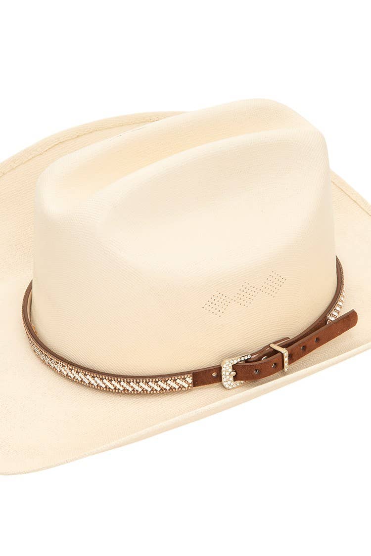 Crystal Embellished Hat Band