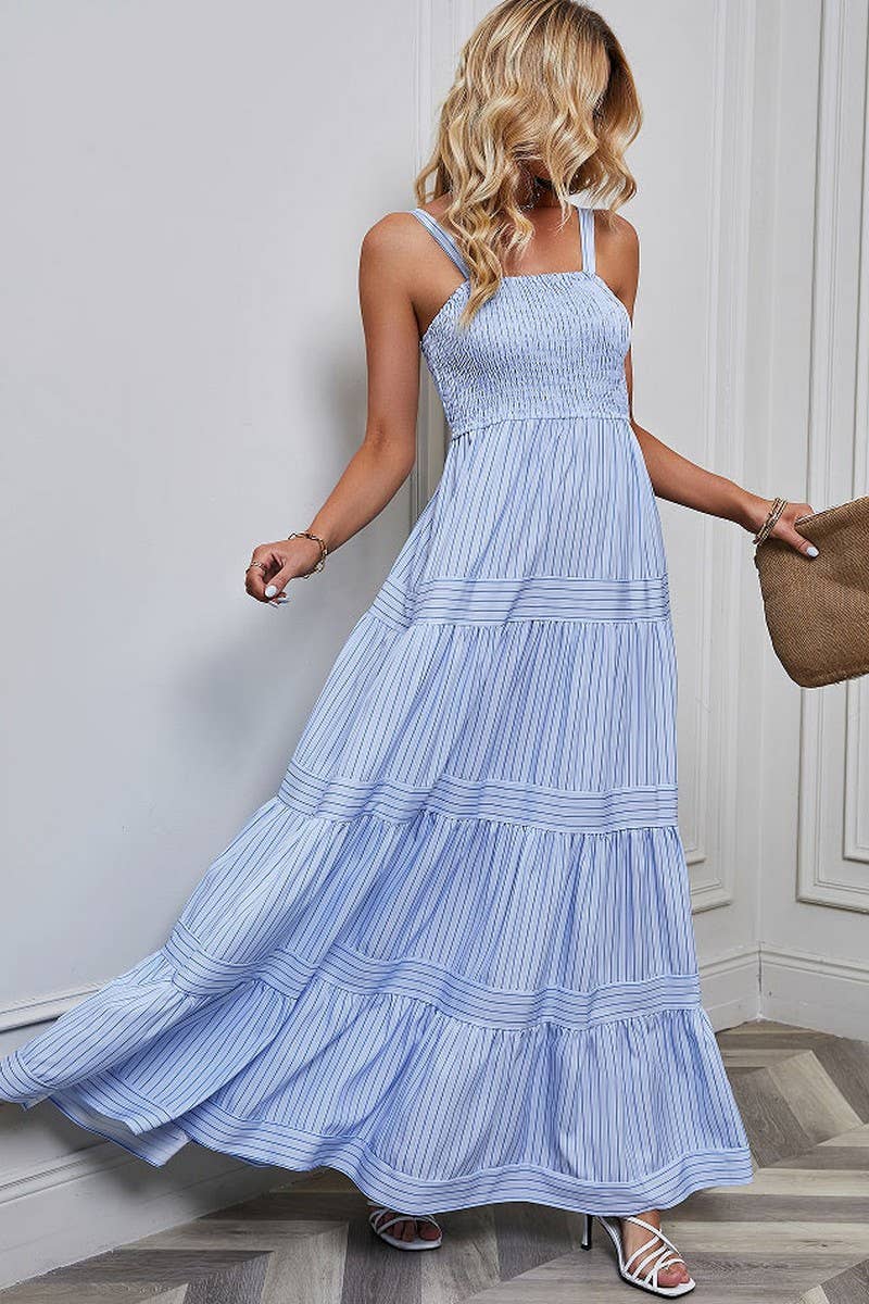 CWDMD1612_SLEEVELESS TANK TOP STRIPED MAXI DRESS - Image 14