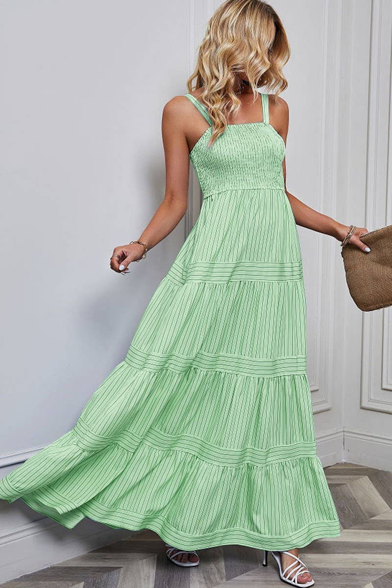 CWDMD1612_SLEEVELESS TANK TOP STRIPED MAXI DRESS - Image 2