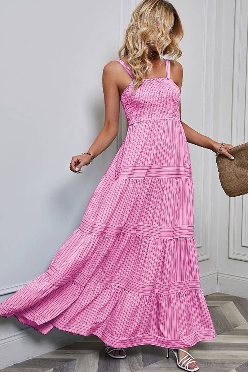 CWDMD1612_SLEEVELESS TANK TOP STRIPED MAXI DRESS - Image 21